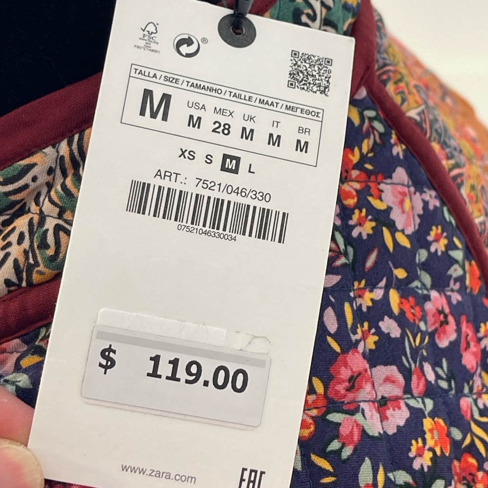 Zara Multicolor Patchwork Utility Jacket NWT - image 6